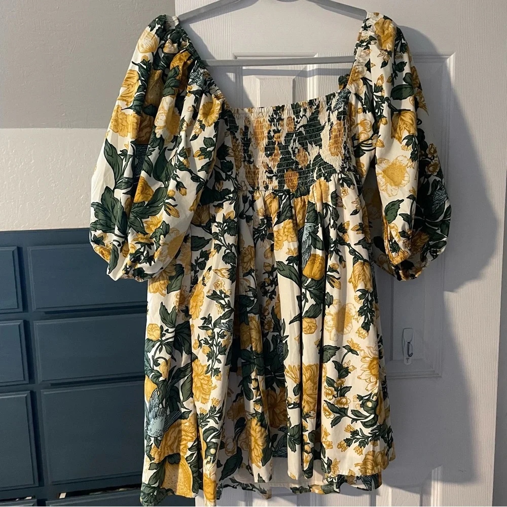 NWT Abercrombie & Fitch Emerson Floral Mini Dress - Picture 3 of 5